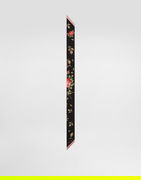 Rose Bouquet-print Silk Twill Bandeau 6x100 Onesize