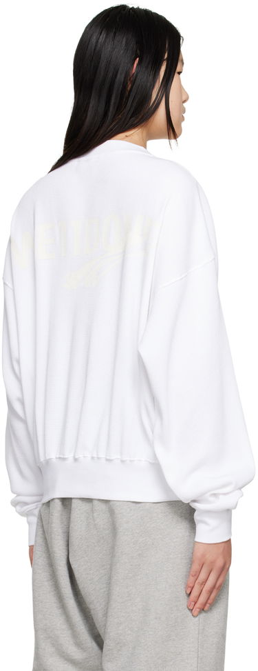 Sveter We11done Crewneck Sweatshirt Biela | WD-TS3-22-798-U-WH, 2