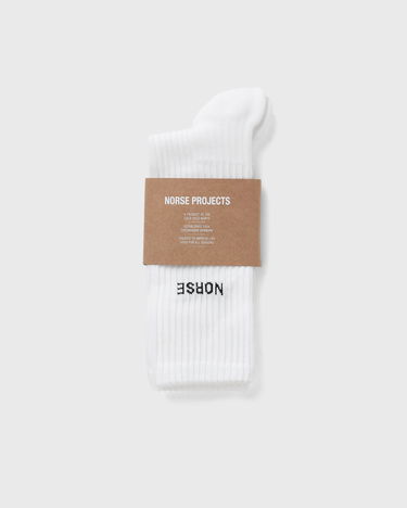 Ponožky NORSE PROJECTS Bjarki Logo Socks Biela | 5711610159761, 0
