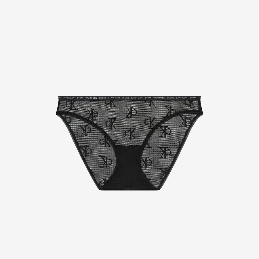 Nohavičky CALVIN KLEIN CK One Logo Mesh Bikini Čierna | QF6792E UBI, 0