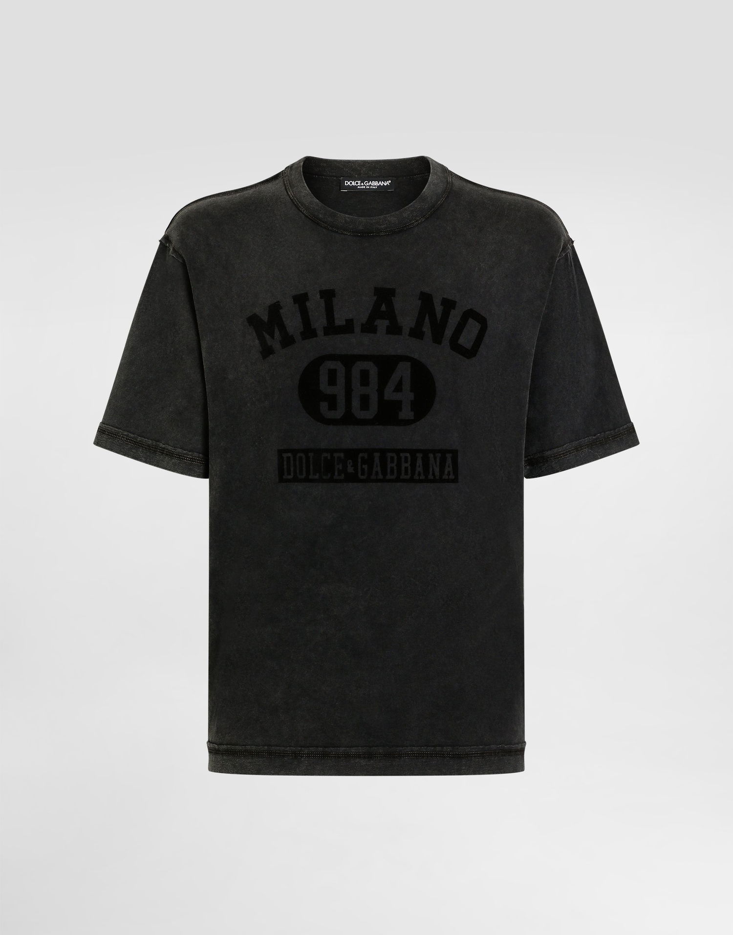 Tričko Dolce & Gabbana Dolce & Gabbana Milano 984 Cotton T-Shirt Čierna | G8RI4TG7PK9N0000, 0