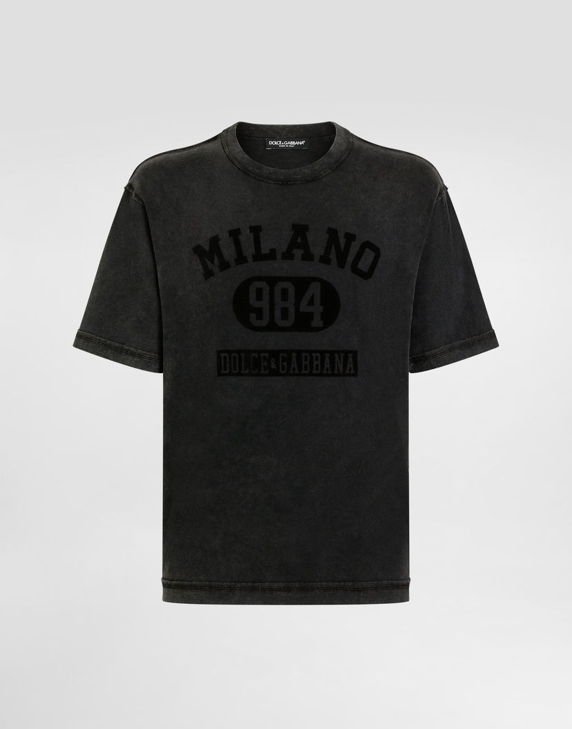 Tričko Dolce & Gabbana Dolce & Gabbana Milano 984 Cotton T-Shirt Čierna | G8RI4TG7PK9N0000