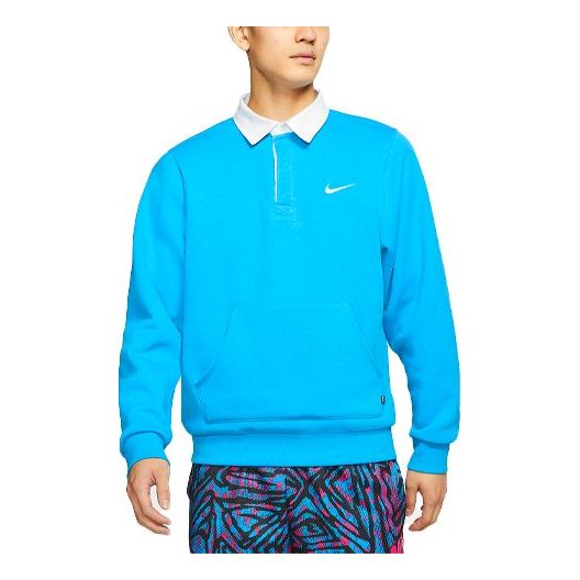 Sveter Nike SB SB Skateboard Fleece Rugby Shirt Modrá | CN5675-446, 0