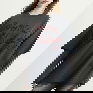 Tričko Acne Studios Edra Double Tinsel T-Shirt Šedá | AL0503-AA2, 2