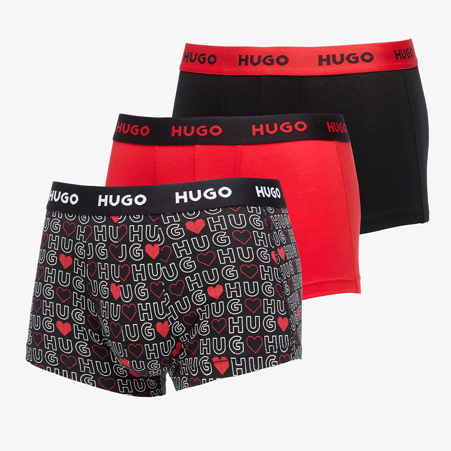 Boxerky BOSS Trunk 3-Pack Design XXL Červená | 50532550-969, 0
