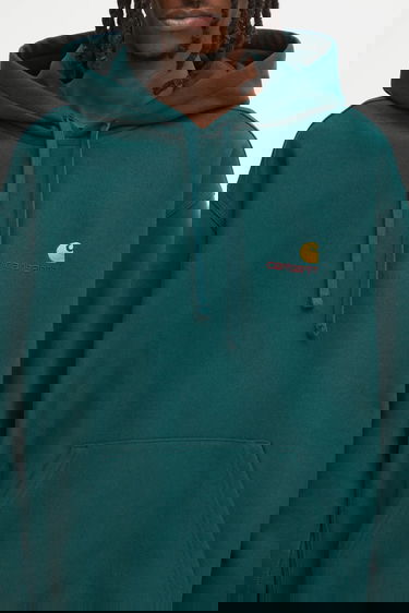 Mikina Carhartt WIP Hooded American Script Sweat Zelené | I028279.05AXX, 3