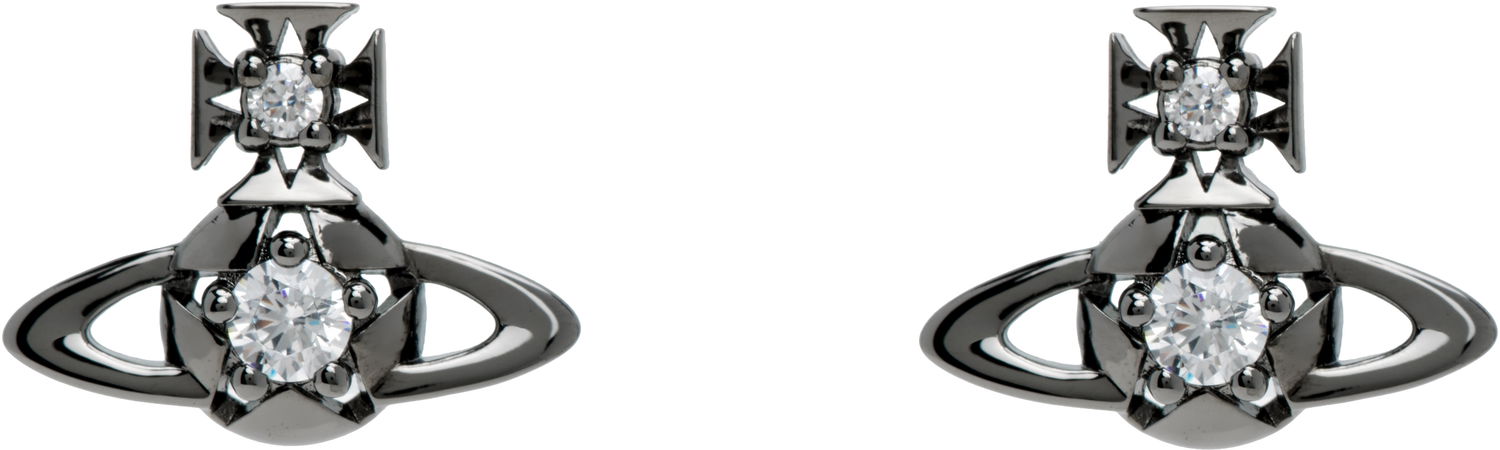 Náušnice Vivienne Westwood Lee Orb Crystal Earrings Čierna | 6201037C-02S104-, 0