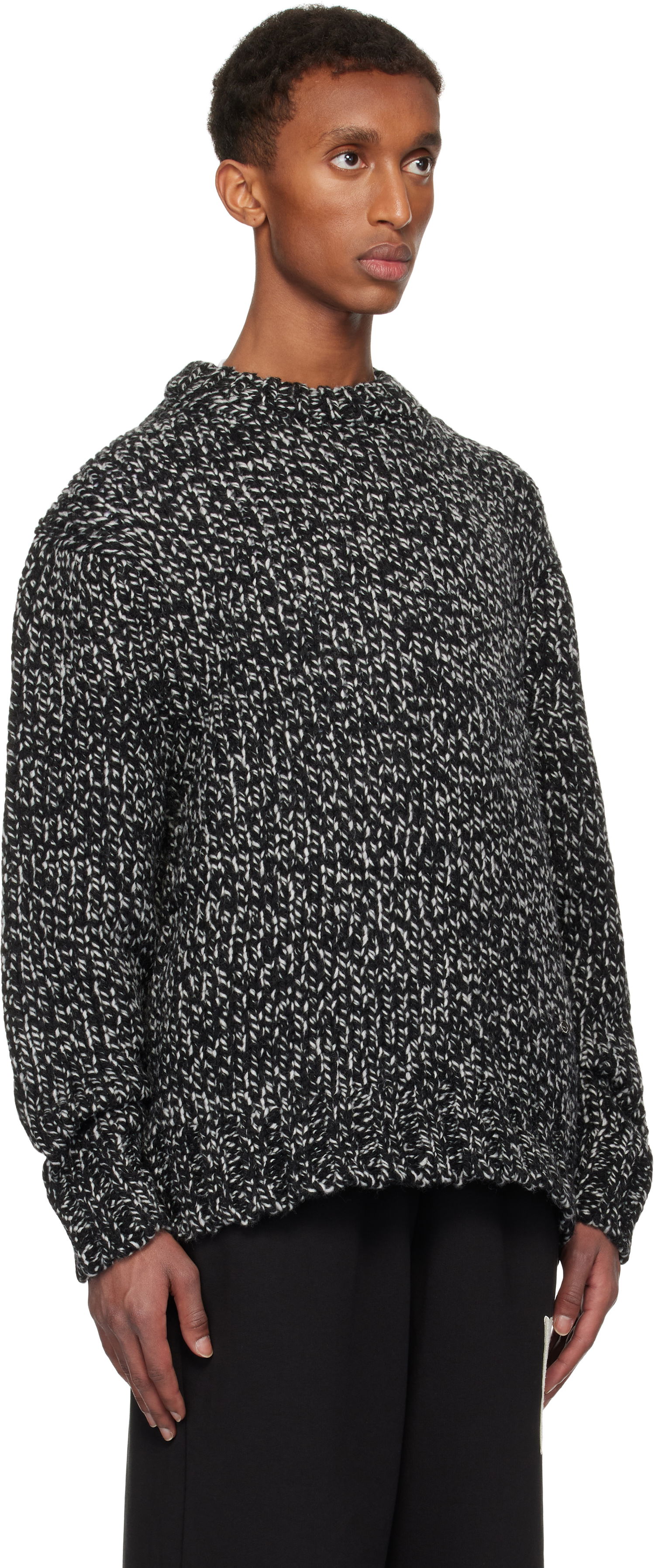 Sveter We11done We11done Chunky Knit Sweater Čierna | WD-KT3-24-649-U-B2, 1