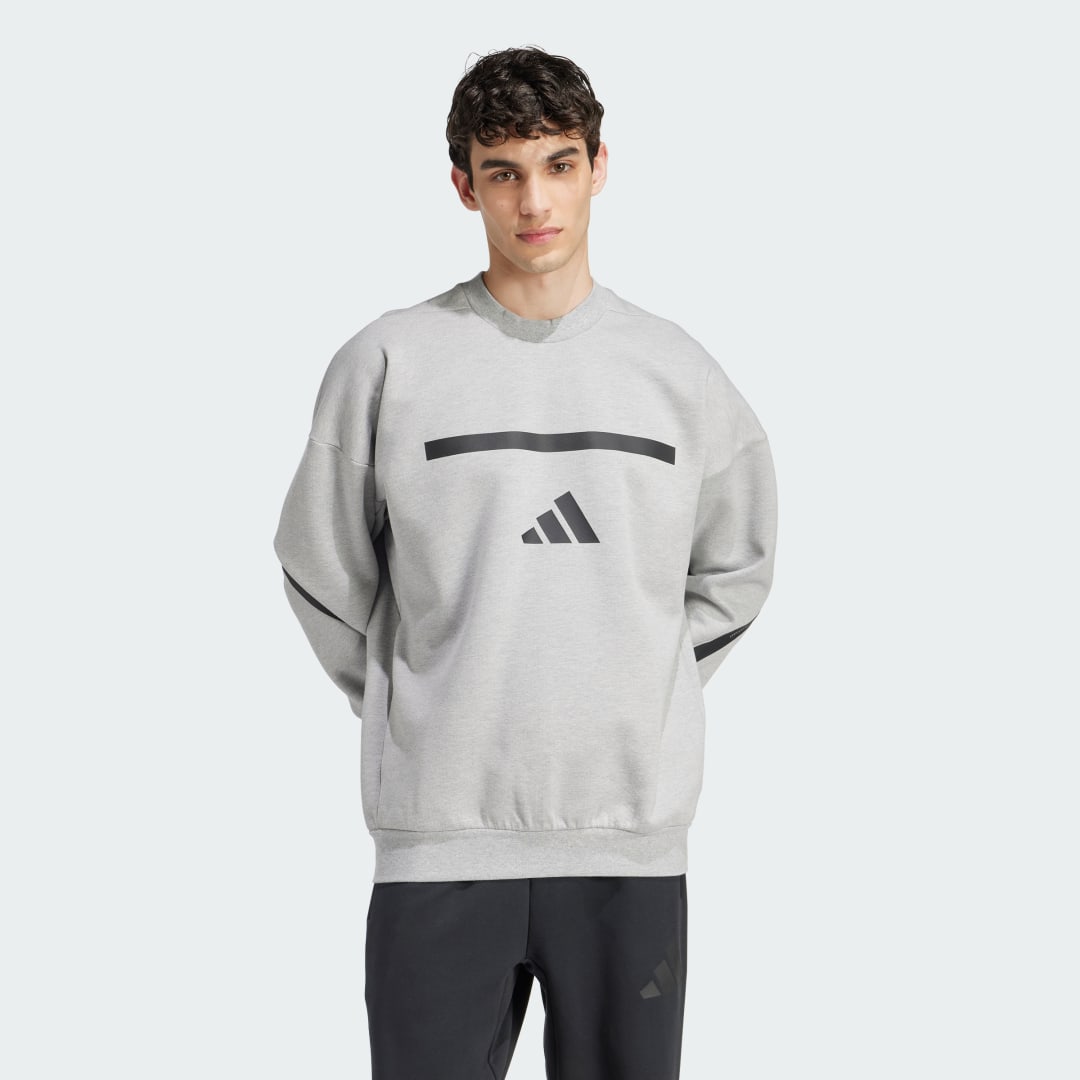 Sveter adidas Performance Adidas Z.N.E. Sweatshirt Šedá | JD1674, 0