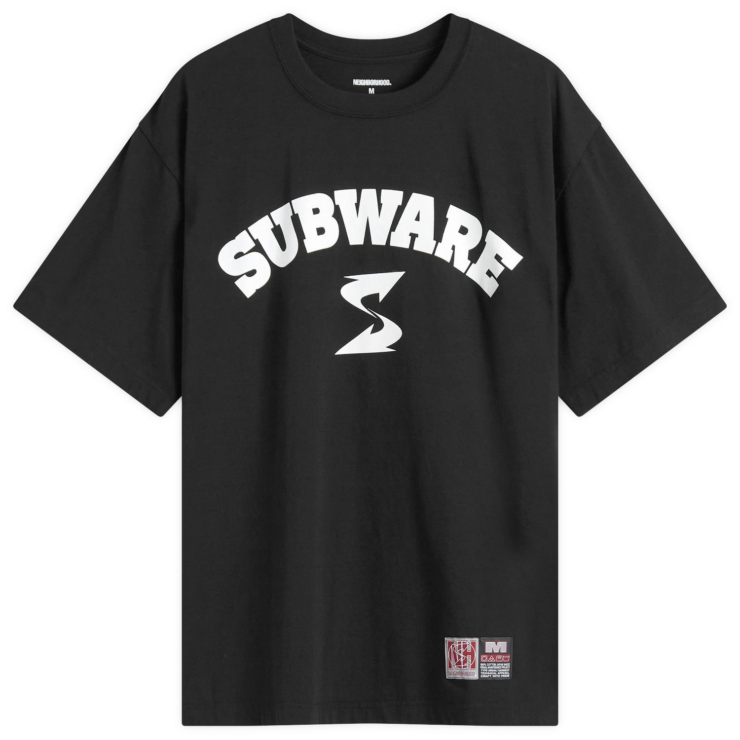 Tričko Neighborhood Black Subware SS-3 Graphic T-Shirt Čierna | 242PC49N-ST03-BLK, 0