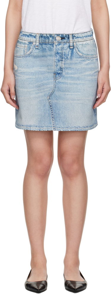 Sukňa rag & bone rag & bone Miramar Terry Miniskirt Modrá | WCW25PB0048204, 0