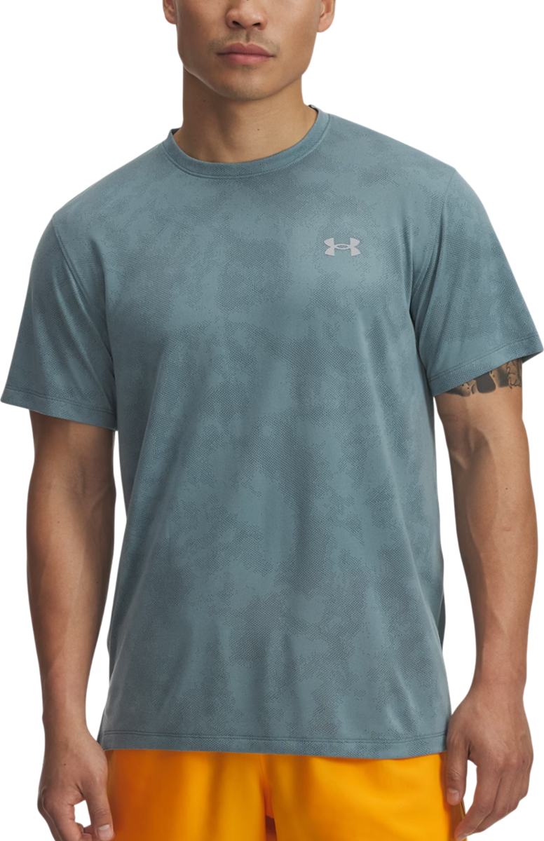 Tričko Under Armour Launch Camo Short Sleeve Performance T-Shirt Tyrkysová | 6006098-323