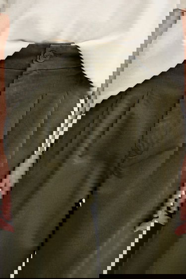 Nohavice Carhartt WIP Leola Pant Wide High Waist Zelené | I033147.4106, 3