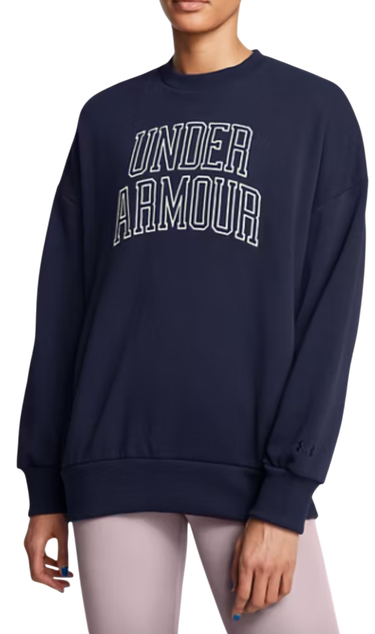 Mikina Under Armour Under Armour Icon HWT Terry OS Crew Sweatshirt Navy | 1386493-410, 0
