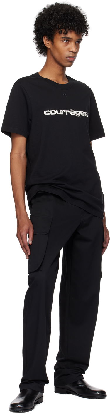 Tričko Courrèges Courrèges AC Logo T-Shirt Čierna | 125JTS008JS0112, 3
