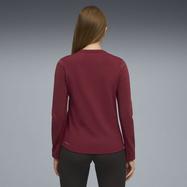 Tričko Puma Textured Long-Sleeved Crew Neck Top with Zipper Chest Pocket, PUMA x SAYSKY Vínová | 660240_90, 3