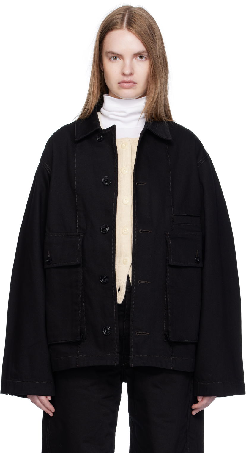 Bunda LEMAIRE Lemaire Boxy Denim Jacket Čierna | OW1198 LD1055