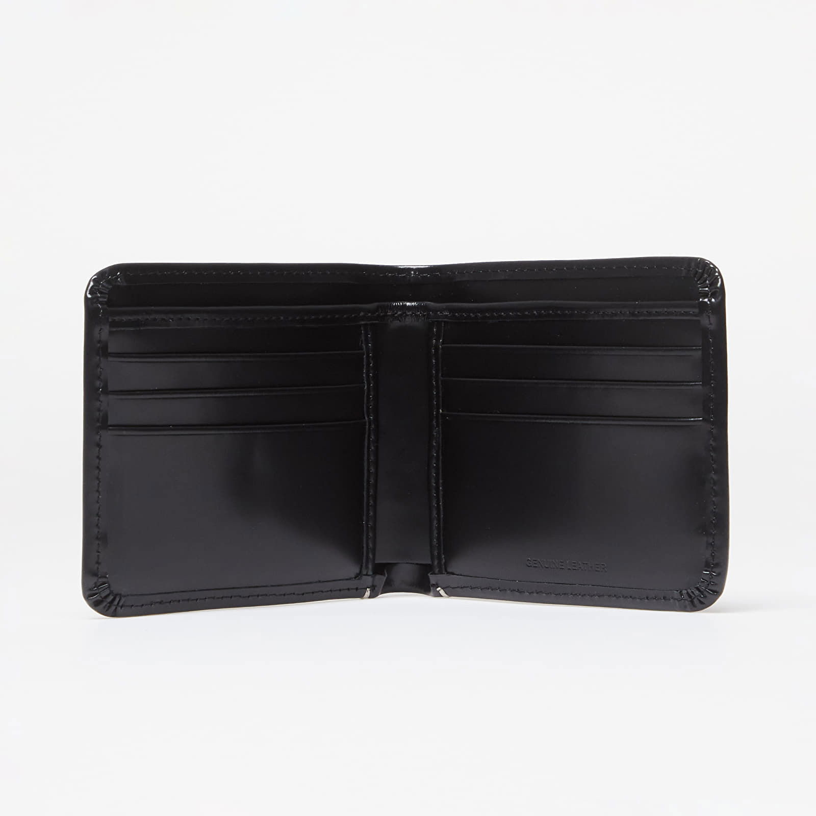 Box Leather Billfold Wallet Black Universal