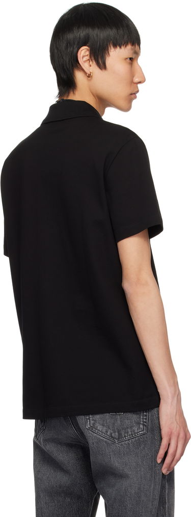 Polo tričko Versace Versace Embroidered Chain Crest Polo Čierna | 1013906_1A13413, 2
