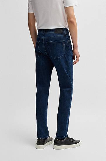Džínsy BOSS Maine Regular-Fit Coolmax® Jeans Modrá | 50533034, 1