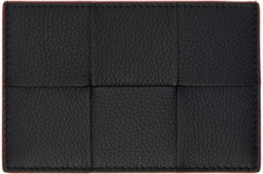 Peňaženka Bottega Veneta Intrecciato Leather Card Holder Čierna | 748052VCP13, 0