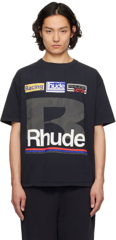 Tričko Rhude Rhude Petrol Patch T-Shirt Čierna | RHSS25TT12012, 0