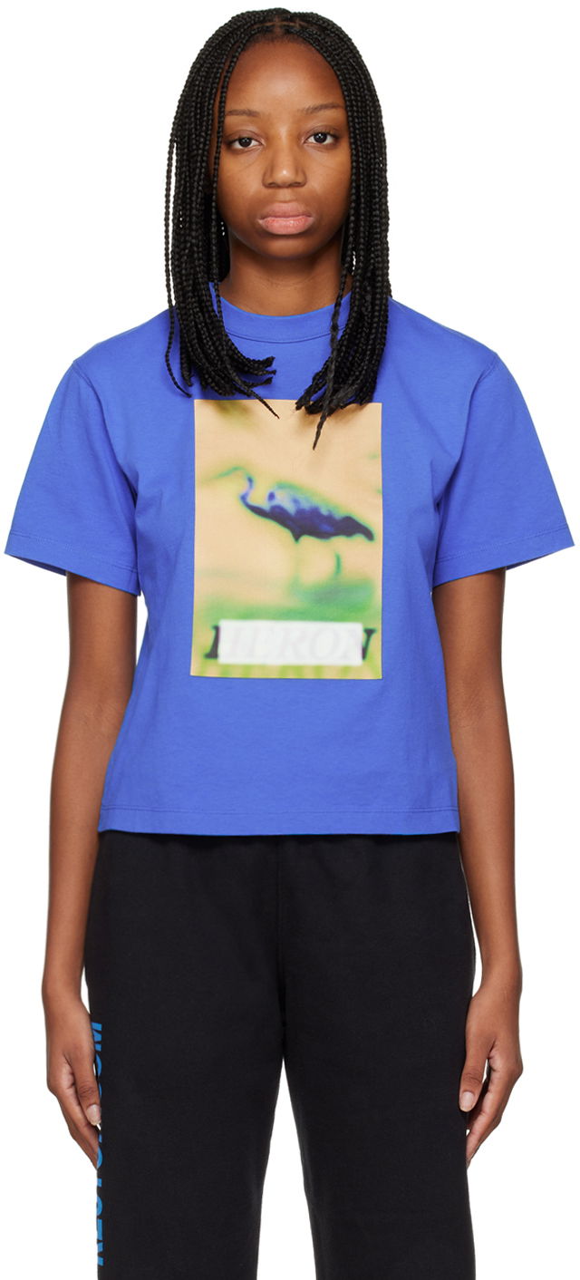 Tričko HERON PRESTON Heron Preston Heron Censored T-Shirt Modrá | HWAA032F22JER0024519, 0