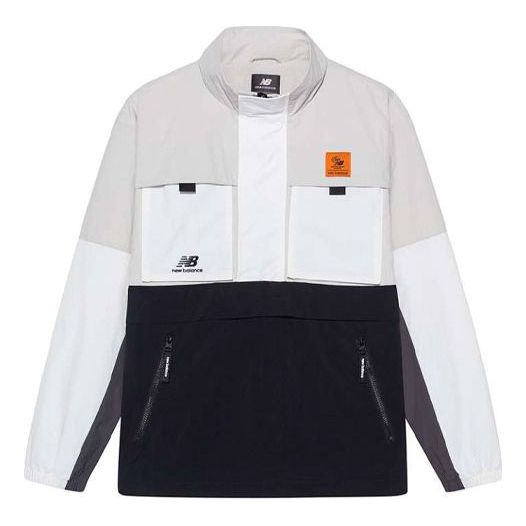 Vetrovka New Balance Windbreaker Sweatshirt Biela | NAA56143-BK, 0