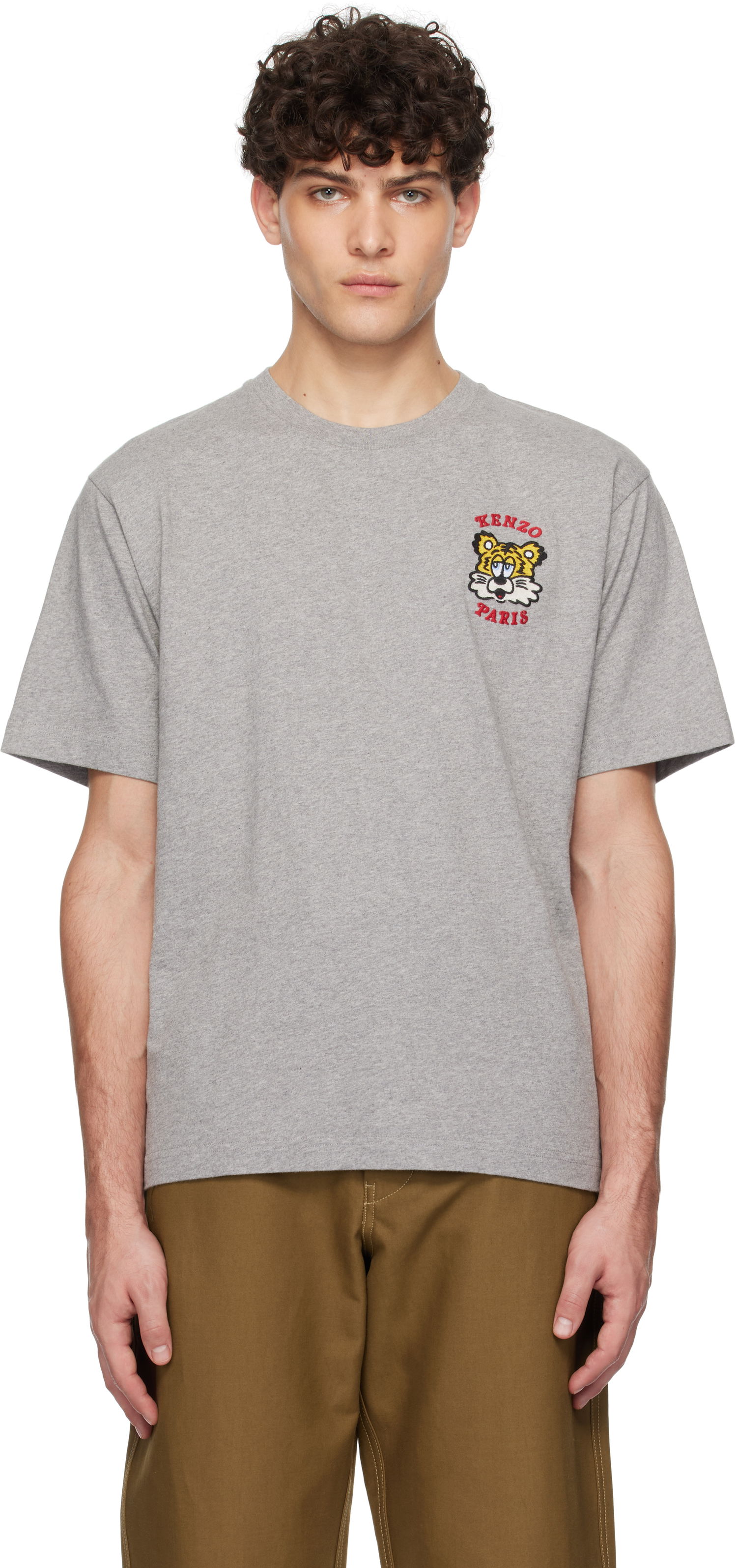 Tričko KENZO VERDY Edition Embroidered T-Shirt Šedá | FF58TS4824SG, 0