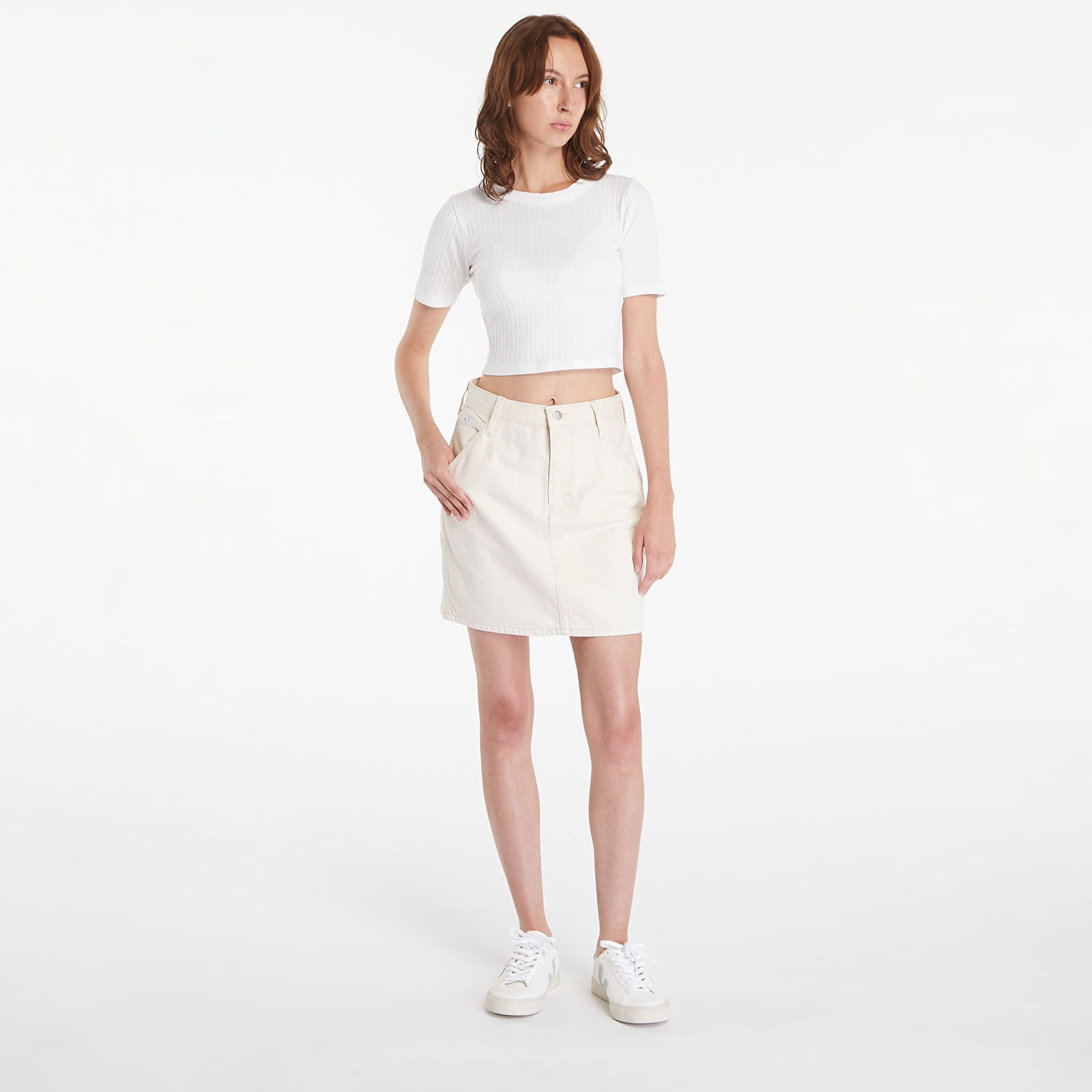 Hr A-Line Mini Skirt Hammerloop White