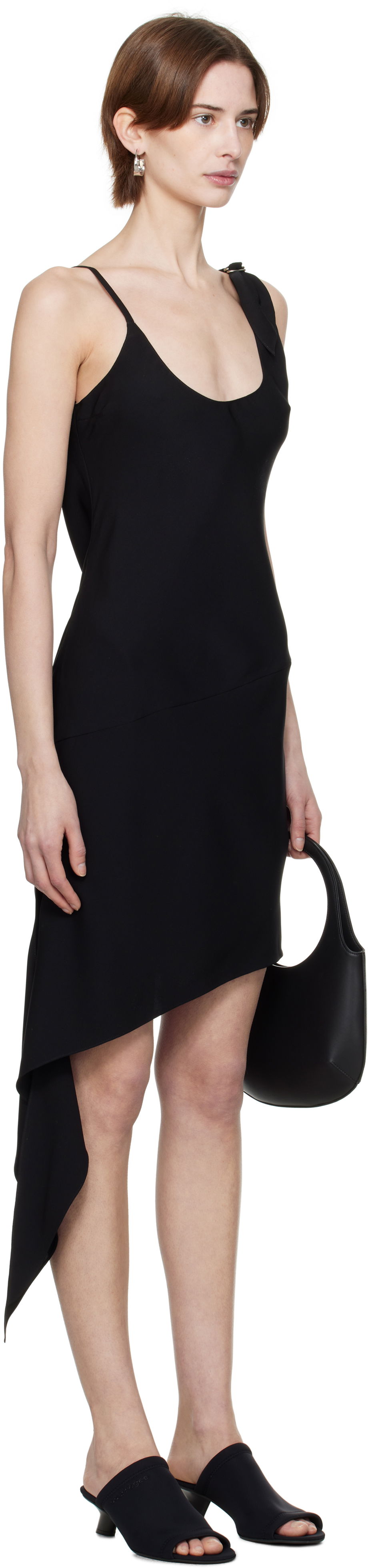 Šaty Courrèges Courrèges Scarf Midi Dress Čierna | 125CRO538PL0147, 1