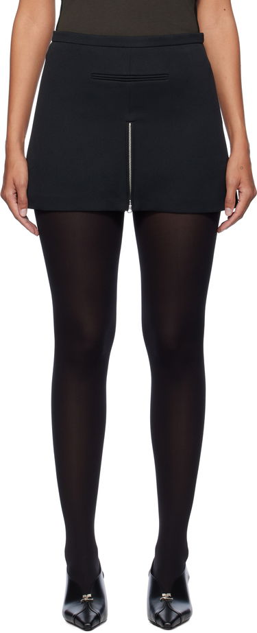 Sukňa Courrèges Courrèges Zipped Twill Miniskirt Čierna | 324CJU180PL0007, 0