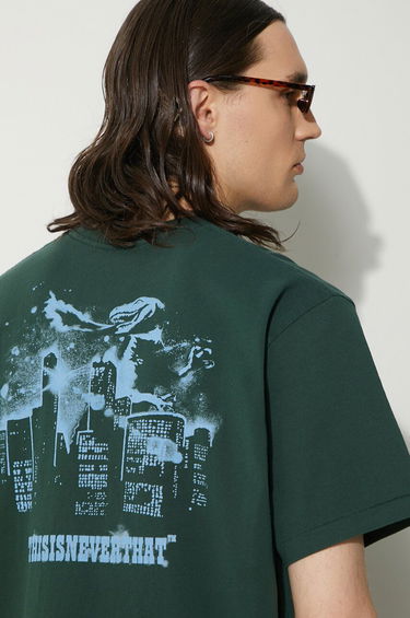 Tričko thisisneverthat thisisneverthat Nightmare Graphic T-Shirt Zelené | TN241TTSST16, 4