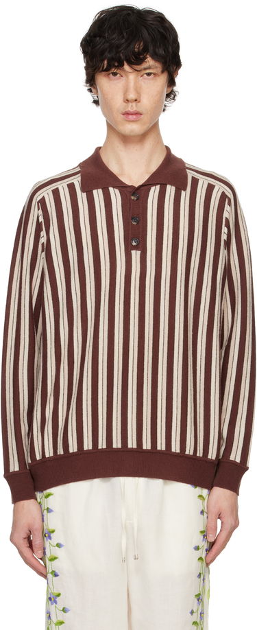 Sveter Bode Bode Hogan Stripe Polo Hnedá | MRF24KT006, 0