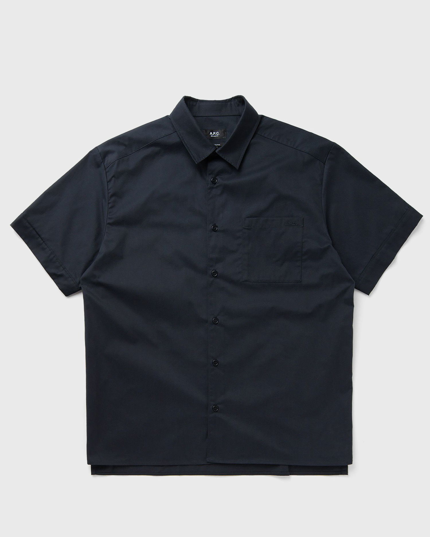 Košeľa A.P.C. A.P.C. Ross Logo Short Sleeve Shirt Navy | COGZR-H12623-IAK, 0