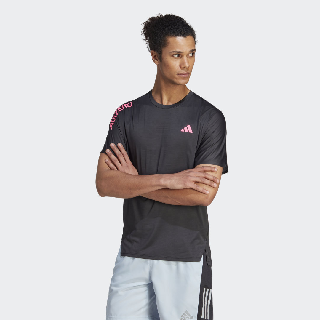 Tričko adidas Originals Adizero Running Tee Čierna | HY6946, 1