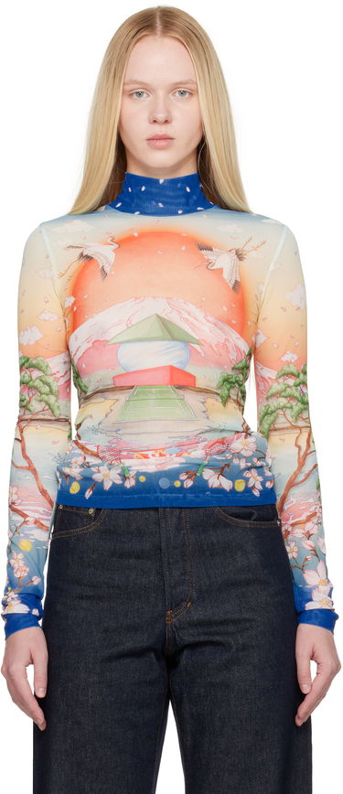 Tričko Casablanca Casablanca Printed Mesh Long Sleeve T-Shirt Rôznofarebný | WPF25-JTP-028-02, 0