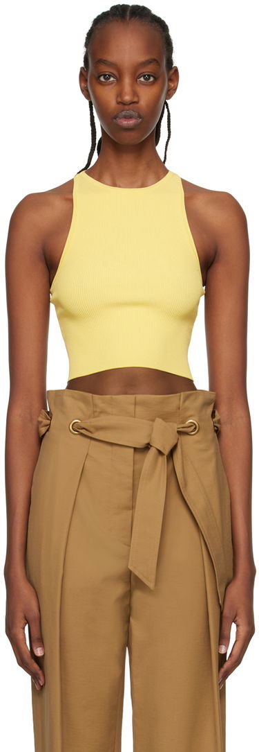 Crop Top Max Mara Max Mara Turku Sleeveless Knit Tank Top Žltá | 2313611938600, 0