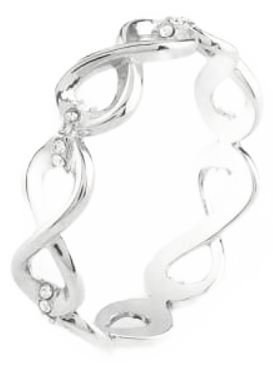 Prsteň GUESS “Endless Dream” Ring Metalická | JUBR03273JW