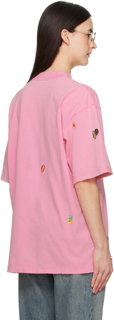 Tričko Balenciaga Balenciaga Fruity Graphic T-Shirt Ružová | 764235 TRVS4, 2