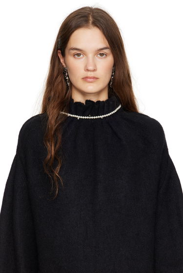 Náhrdelník Simone Rocha Simone Rocha Pearl & Crystal Dagger Choker Necklace Biela | NKS65 0913, 1