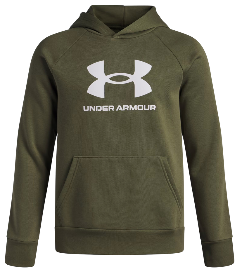 Mikina Under Armour UA Rival Fleece BL Pouch Pocket Hoodie Zelené | 1379791-390