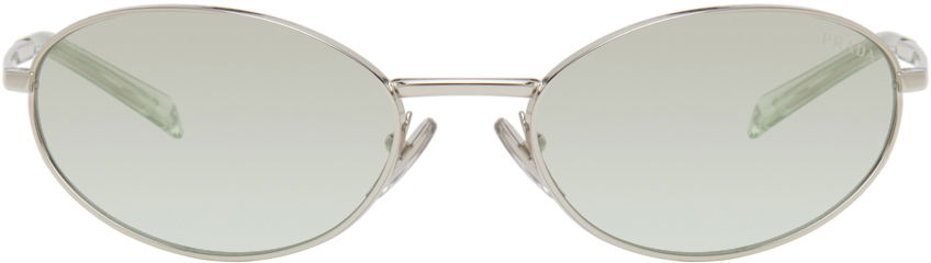 Slnečné okuliare Prada Logo Round Sunglasses Metalická | 0PR A59S 8056262147801, 0
