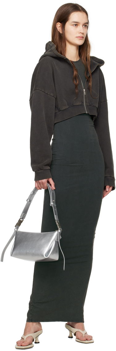 Taška cez rameno OSOI Metallic Leather Shoulder Bag Metalická | 24SB030-092-05, 3