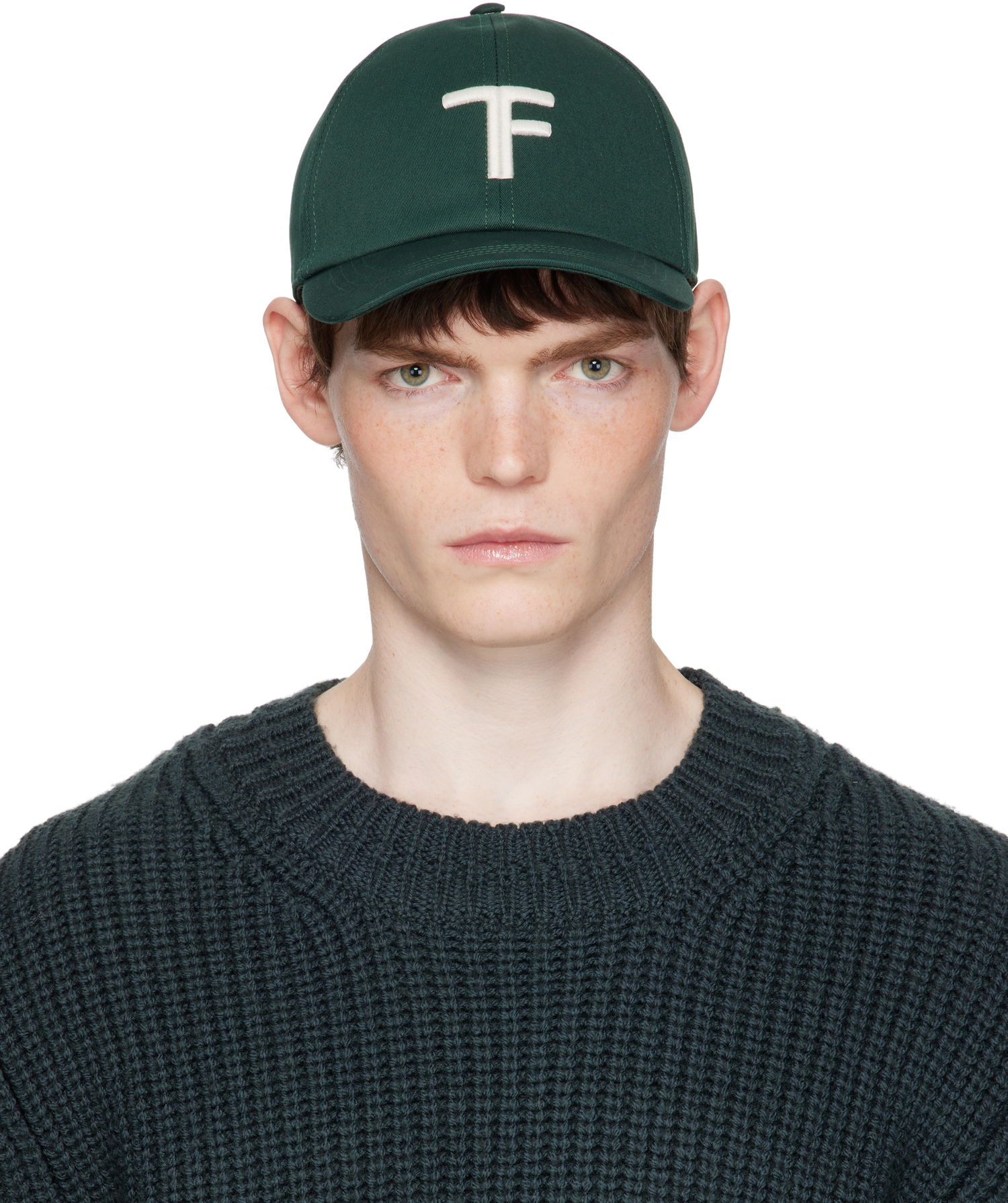 Šiltovka Tom Ford TOM FORD Brushed Cotton Baseball Cap Zelené | MH004-TCN057G, 0