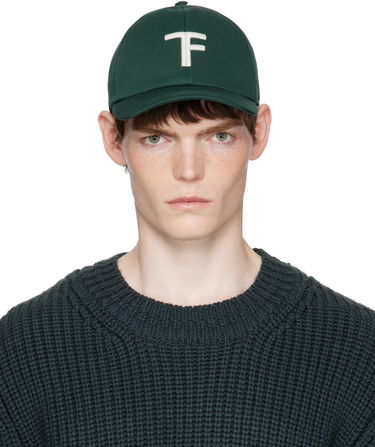 Šiltovka Tom Ford TOM FORD Brushed Cotton Baseball Cap Zelené | MH004-TCN057G, 0