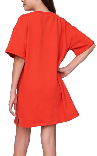 Šaty GAP T-Shirt Dress with Logo and Heart Print Červená | 781767-00, 1