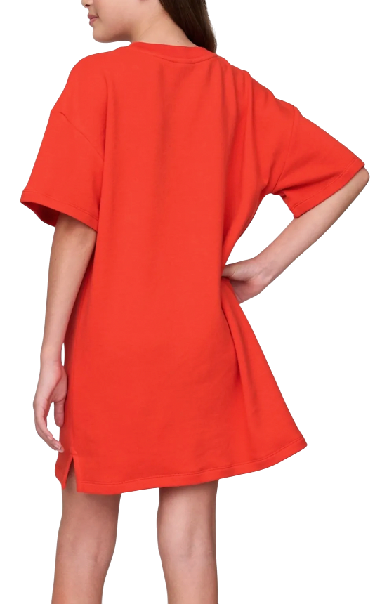 Šaty GAP T-Shirt Dress with Logo and Heart Print Červená | 781767-00, 1