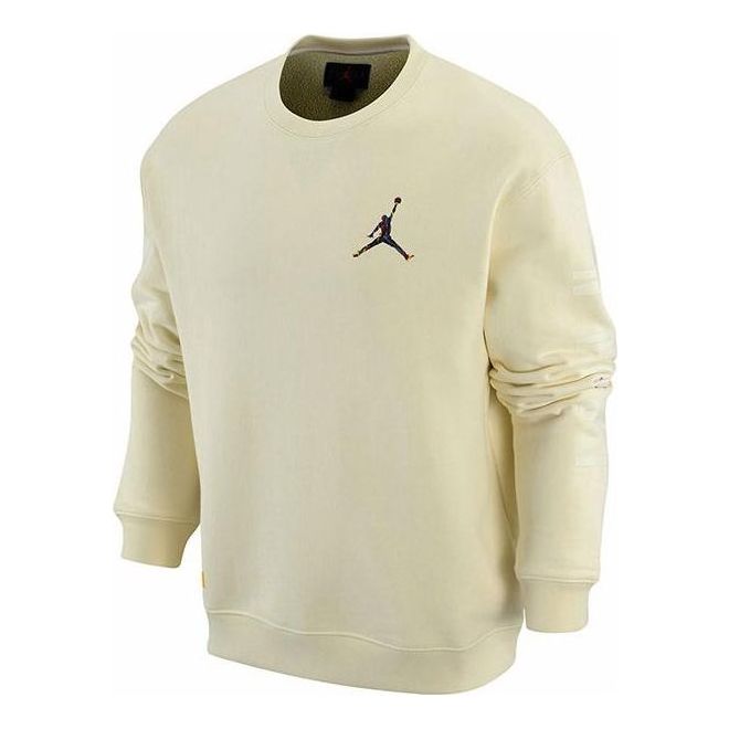 Sveter Jordan Logo Sweatshirt Béžová | FB7658-113