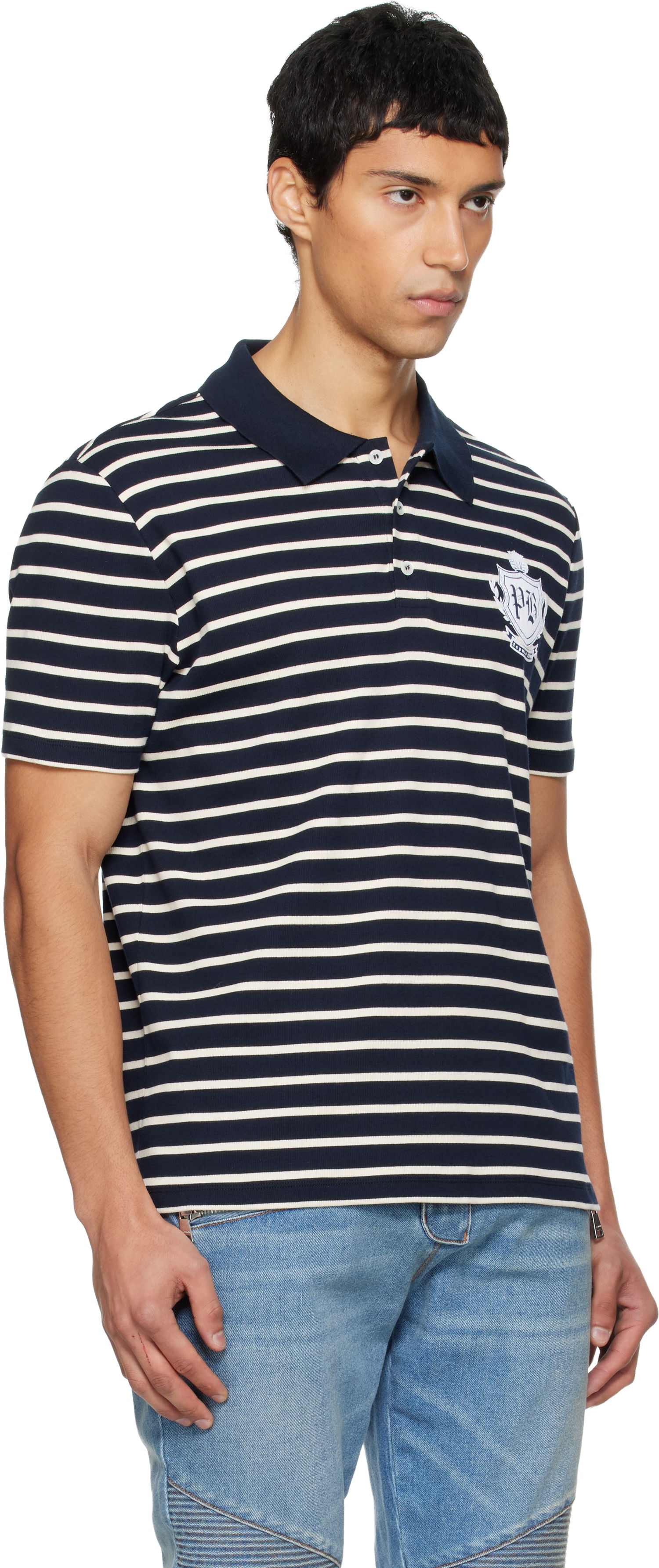 Polo tričko Balmain College Emblem Polo Rôznofarebný | FH0GC026GF30, 1